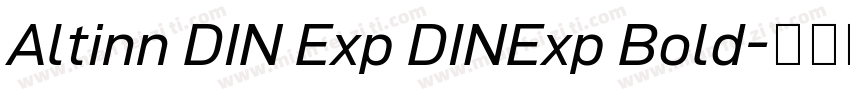 Altinn DIN Exp DINExp Bold字体转换